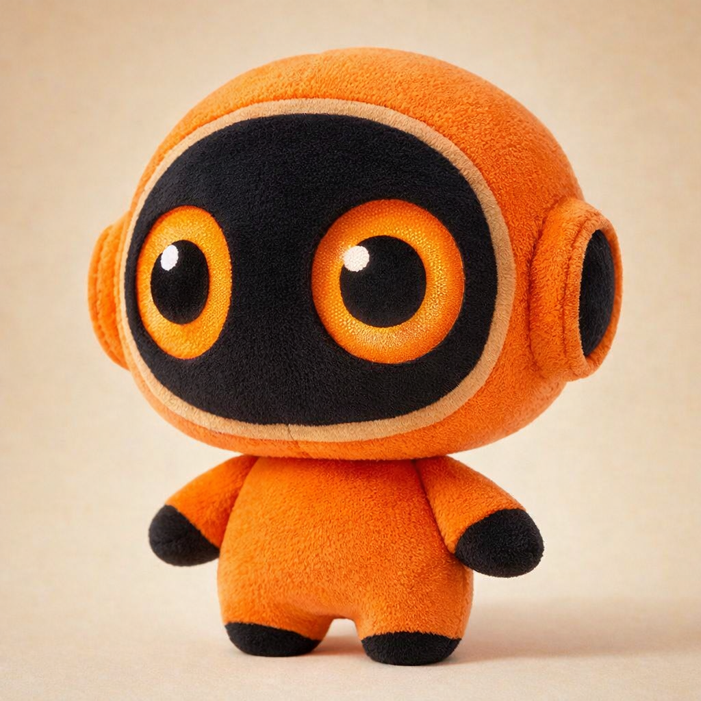 Tinybot, a friendly orange robot character